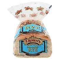 S.Rosens  Plain Rye Bread - 16 Oz - Image 1