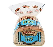 S.Rosens  Plain Rye Bread - 16 Oz