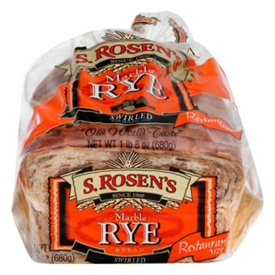 S.Rosens Marble Rye Bread - 24 Oz - Image 1