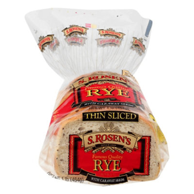 S.Rosens Thin Cut Seeded Rye Bread - 16 oz. - Image 3