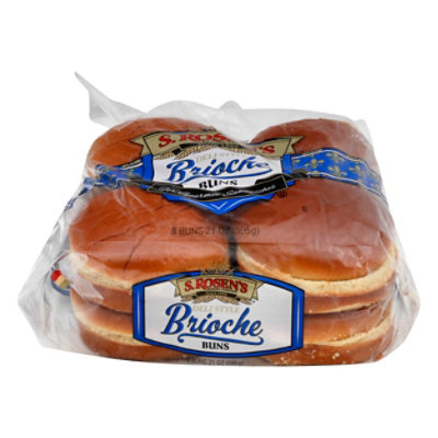 S.Rosens Deli Brioche Hamburger Buns - 8 Count - Image 2