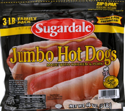 Sugardale Jumbo Hot Dogs - 3 Lb - Image 2