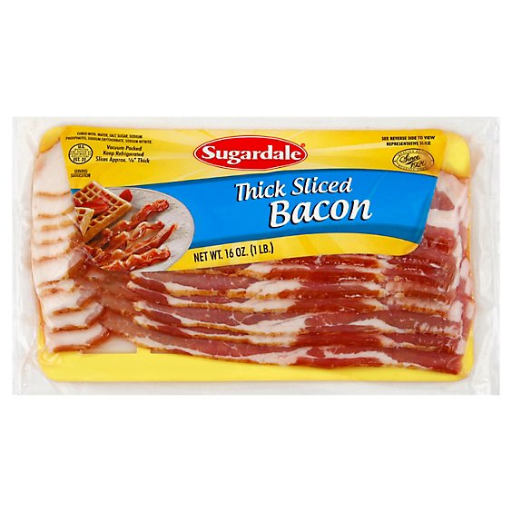 Sugardale Thick Sliced Bacon - 16 Oz