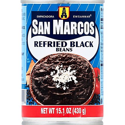 San Marcos Refried Black Beans - 16 Oz - Image 2