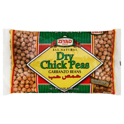 Ziyad Dry Chick Peas - 16 Oz - Image 1