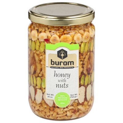 Buram Honey With Nuts - 26.5 Oz - Image 1