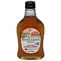 Maple Grove Farms Maple Syrup 100% Pure Amber - 8.5 Oz - Image 1