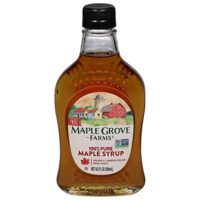Maple Grove Farms Maple Syrup 100% Pure Amber - 8.5 Oz