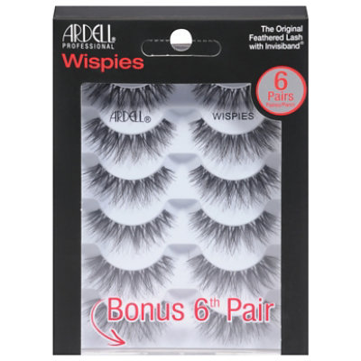 Ardell Wispies Lashes Black - 4 Pair
