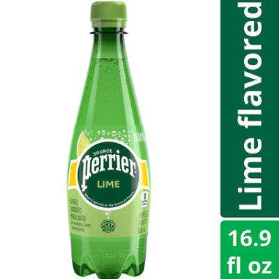 Perrier Lime Flavored Carbonated Mineral Water Plastic Bottle - 16.9 Fl. Oz. - Image 1