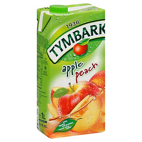 Tymbark Apple Peach Drink - 33.8 Oz