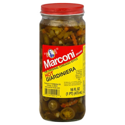 Marconi Hot Giardiniera - 16 Oz - Image 1