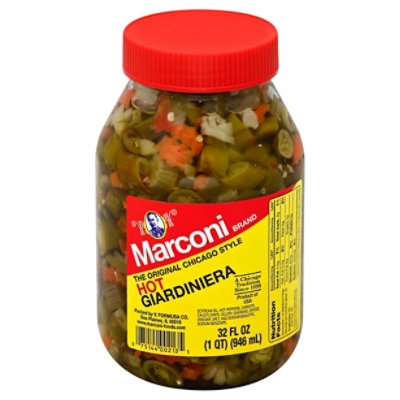 Marconi Hot Giardiniera - 32 Oz - Image 1