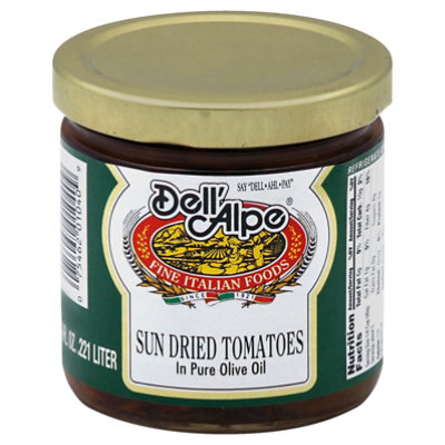 Dell Alpe Sundried Tomato In Oil Glass Jar - 7.5 Oz - Image 1