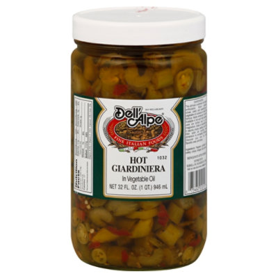 Dell Alpe Mild Giardiniera In Oil - 32 Oz - Image 1