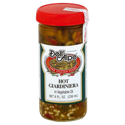 Dell Alpe Hot Giardiniera In Oil - 8 Fl. Oz. - Image 1