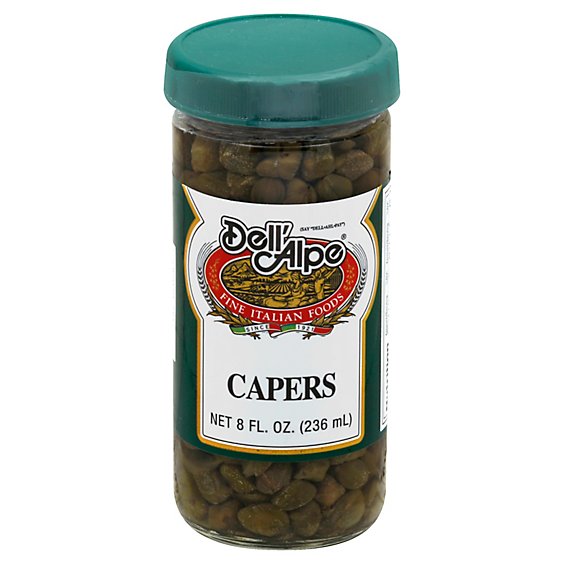 Dell Alpe Capers In Vinegar - 8 Oz