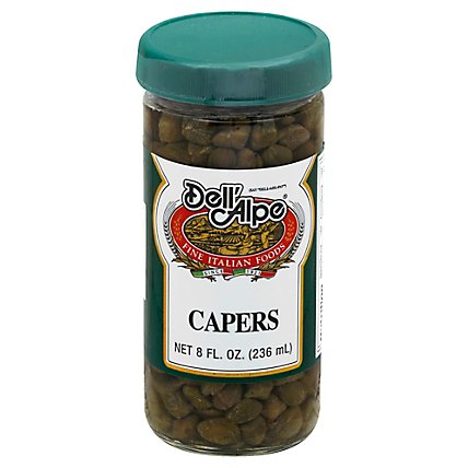 Dell Alpe Capers In Vinegar - 8 Oz - Image 1