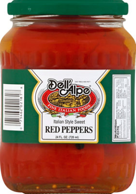 Dell Alpe Red Pepper Halves - 24 Oz - Image 2