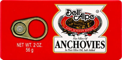 Dell Alpe Flat Anchovies - 2 Oz - Image 2