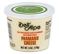 Dell Alpe Grated Parmesan Romano Cheese - 6 Oz