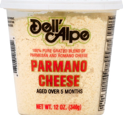 Dell Alpe Grated Parmesan Romano Cheese - 12 Oz - Image 2