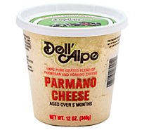 Dell Alpe Grated Parmesan Romano Cheese - 12 Oz