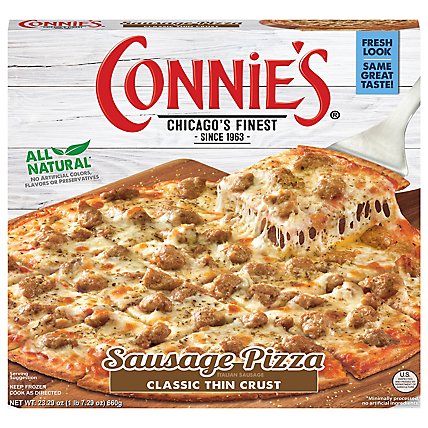 Connies Pizza Thin Crust Sausage 12 Inch Frozen - 22.79 Oz - Image 3