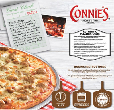 Connies Pizza Thin Crust Sausage 12 Inch Frozen - 22.79 Oz - Image 6