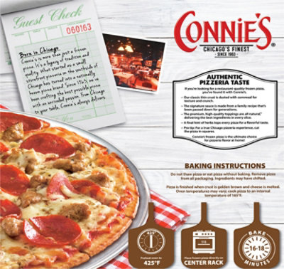 Connies Naturals Sausage & Pepperoni Pizza Frozen - 23.6 Oz - Image 6