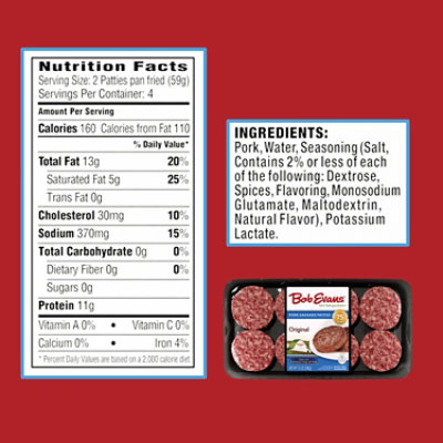 Bob Evans Breakfast Sausage Patties - 12 Oz - Image 7