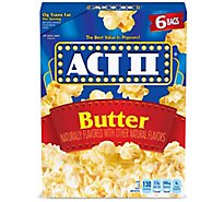 Act II Butter Microwave Popcorn - 6-2.75 Oz