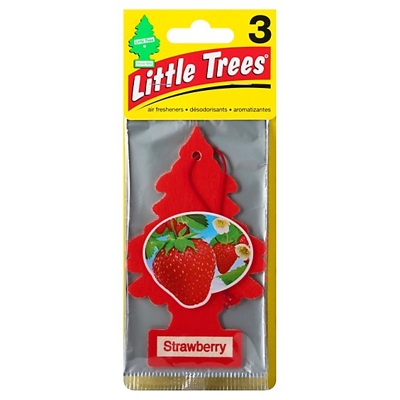 Car Freshener Little Trees Strawberry - 3 Count