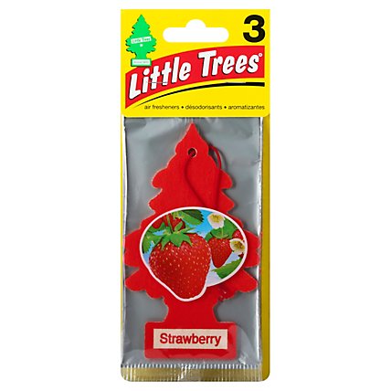 Car Freshener Little Trees Strawberry - 3 Count - Image 1