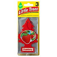 Car Freshener Little Trees Strawberry - 3 Count - Image 1