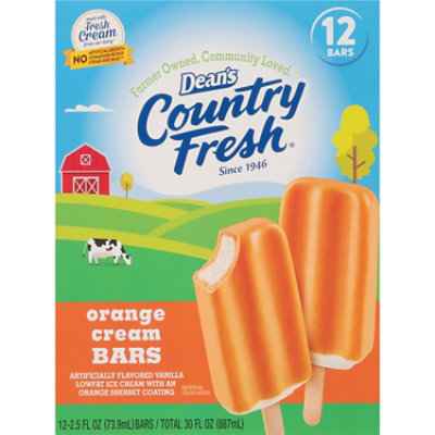 Deans Country Fresh Orange Cream Bars - 12 Count - Image 1