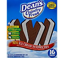 Deans Country Fresh Mini Ice Cream Sandwich - 16 Count