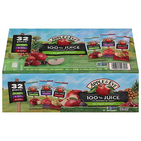 Apple & Eve 100% Juice Variety Pack - 32- 6.75 Fl. Oz