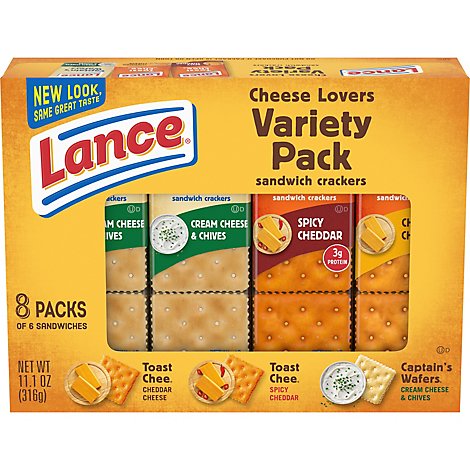 Lance Cheese Lovers - 11.1 Oz
