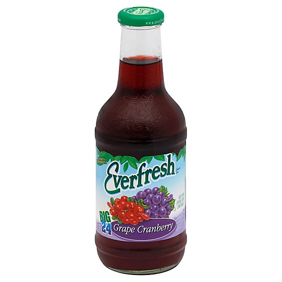 Everfresh Juice Blend Cocktail Grape Cranberry - 24 Oz