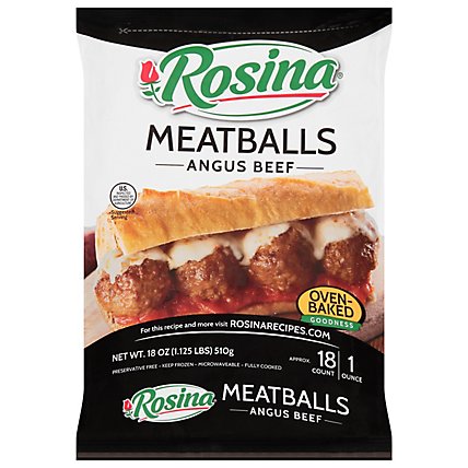 Rosina Angus Beef Meatballs - 20 Oz - Image 2