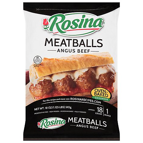 Rosina Angus Beef Meatballs - 20 Oz