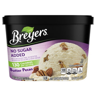 Breyers No Sugar Added Butter Pecan Ice Cream - 48 Oz - Image 3