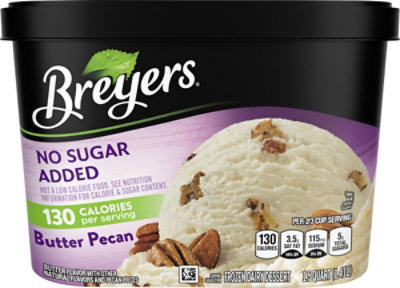 Breyers No Sugar Added Butter Pecan Ice Cream - 48 Oz - Image 6