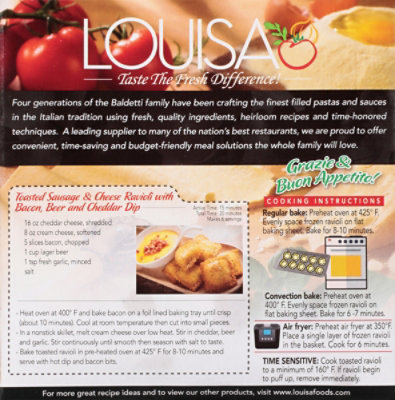 Lousia Toasted Sausage Ravioli - 16 Oz - Image 6