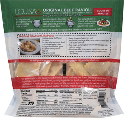 Louisa Beef Ravioli - 18 Oz - Image 6