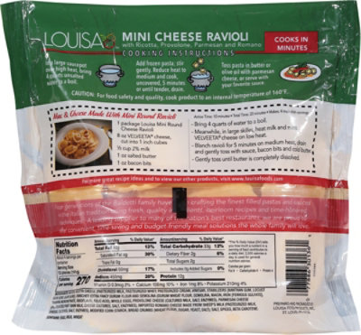 Lousia Mini Round Cheese Ravioli - 20 Oz - Image 6