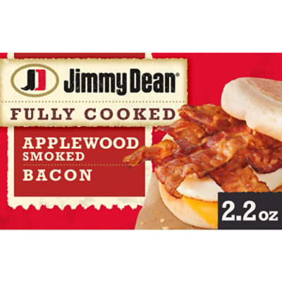 Jimmy Dean Applewood Smoked Bacon - 2.2 Oz