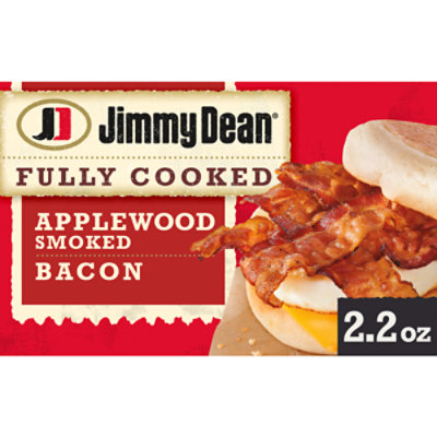 Jimmy Dean Applewood Fully Cooked Bacon - 2.2 Oz - Image 1