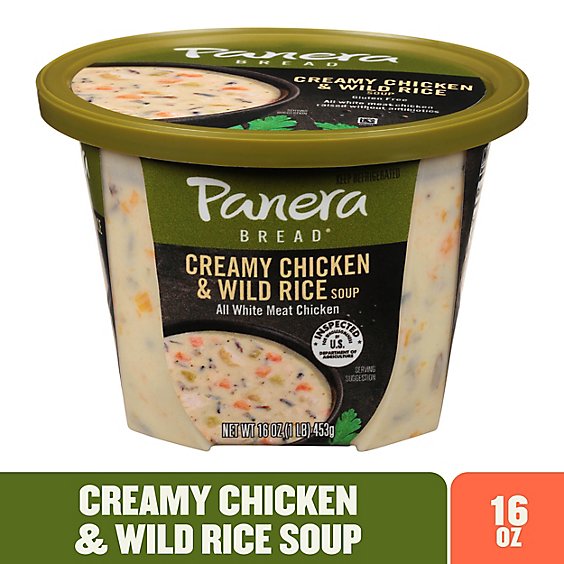 Panera Bread Gluten Free Creamy Chicken & Wild Rice Soup - 16 Oz